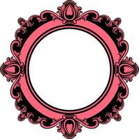 Circle ornament frame vector