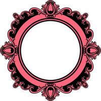 Circle ornament frame vector