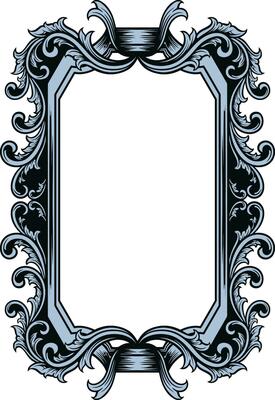 Mirror ornament frame