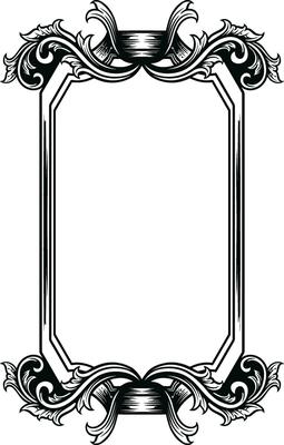 Mirror ornament frame
