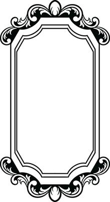 Mirror ornament frame