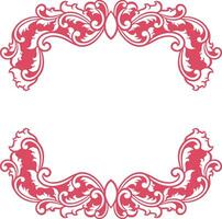 Ornament Frame for wedding vector