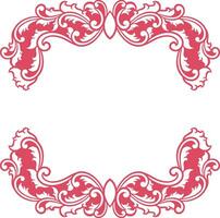 Ornament Frame for wedding vector