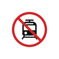 No train icon sign symbol isolated on white background vector