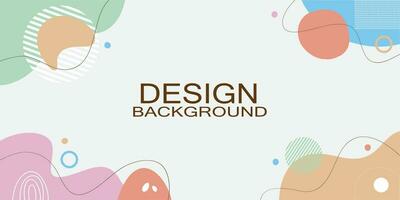 Colorful template banner with gradient color. Design with liquid shape. vector