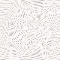 modern simple abstract wavy red color small polka dot circle distort pattern on white color background vector