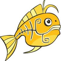 design Cute Fish. small icon for stock. vector