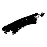 Brush stroke, grunge design element with distress texture. Black rectangular ink brush stroke.Vector illustration vector