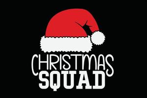 Funny Christmas Squad T-shirt Design vector