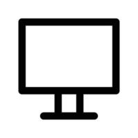 computadora monitor icono sencillo diseño vector ilustración