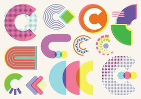 C - RISOGRAPH STOCK, COLORFUL AND COOL IN VECTOR DESIGN