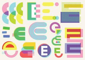 E - RISOGRAPH STOCK, COLORFUL AND COOL IN VECTOR DESIGN