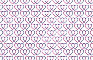Couple hearts paattern riso inspired vector