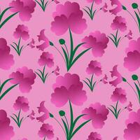 Floral pattern background design template vector