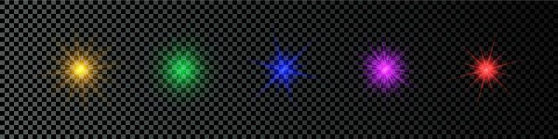 Light effect of lens flare vector