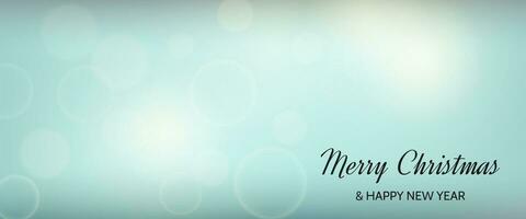 Bokeh background with New Year inscription vector