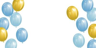 illustration of a group of colorful balloons on a white background vector