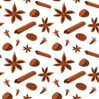 Seamless mulled wine pattern. Vector illustration