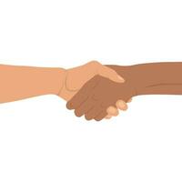 Handshake vector flat design