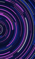 Modern abstract background rotating colorful lines. Vector illustration