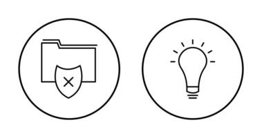 vulnerable folders and innovatives idea Icon vector