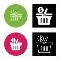 Shopping Basket Vector Icon