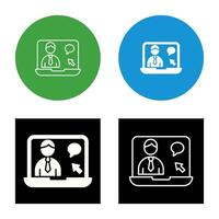 Online Interview Vector Icon