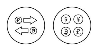 Exchange and Currency  Icon vector