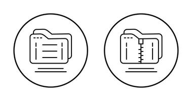 Folder and Compressed Icon vector
