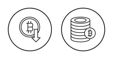 perder y monedas icono vector