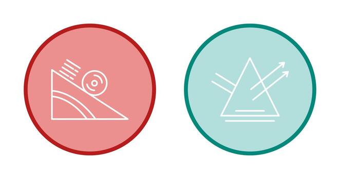 Rolling and Reflection Icon vector