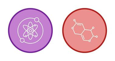 Proton and Molecule Icon vector