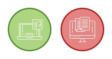 Music and Paste Icon vector