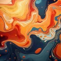 Colorful abstract liquid background, texture, acrylic, sublimation, banner, print. Generative AI photo