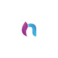 Letter N Modern Initial Logo Design Template Vector