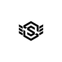 SS Letter Hexagonal Sheap Combination logo design, SS Logo design Vector Illustration