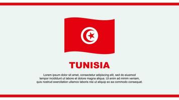 Tunisia Flag Abstract Background Design Template. Tunisia Independence Day Banner Social Media Vector Illustration. Tunisia Design