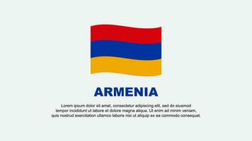 Armenia Flag Abstract Background Design Template. Armenia Independence Day Banner Social Media Vector Illustration. Armenia Background