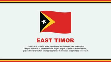East Timor Flag Abstract Background Design Template. East Timor Independence Day Banner Social Media Vector Illustration. East Timor Design