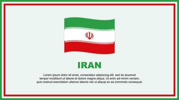 Iran Flag Abstract Background Design Template. Iran Independence Day Banner Social Media Vector Illustration. Iran Banner