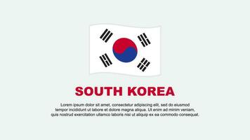 South Korea Flag Abstract Background Design Template. South Korea Independence Day Banner Social Media Vector Illustration. South Korea Background