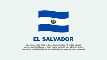 El Salvador Flag Abstract Background Design Template. El Salvador Independence Day Banner Social Media Vector Illustration. El Salvador Background