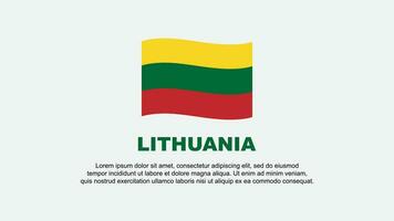 Lithuania Flag Abstract Background Design Template. Lithuania Independence Day Banner Social Media Vector Illustration. Lithuania Background