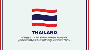 Thailand Flag Abstract Background Design Template. Thailand Independence Day Banner Social Media Vector Illustration. Thailand Cartoon