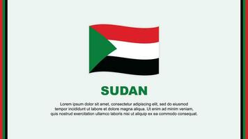 Sudan Flag Abstract Background Design Template. Sudan Independence Day Banner Social Media Vector Illustration. Sudan Cartoon