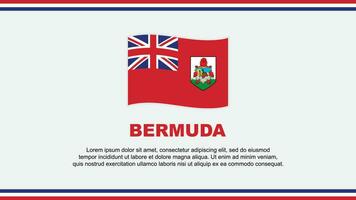 Bermuda Flag Abstract Background Design Template. Bermuda Independence Day Banner Social Media Vector Illustration. Bermuda Design
