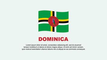 Dominica Flag Abstract Background Design Template. Dominica Independence Day Banner Social Media Vector Illustration. Dominica Background