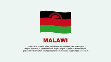 Malawi Flag Abstract Background Design Template. Malawi Independence Day Banner Social Media Vector Illustration. Malawi Background
