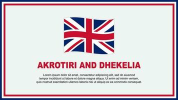 Akrotiri And Dhekelia Flag Abstract Background Design Template. Akrotiri And Dhekelia Independence Day Banner Social Media Vector Illustration. Akrotiri And Dhekelia Banner