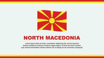 North Macedonia Flag Abstract Background Design Template. North Macedonia Independence Day Banner Social Media Vector Illustration. North Macedonia Design